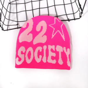 Gorro de punto de invierno para hombre con logotipo grande al por mayor, gorros ajustados, gorros cálidos personalizados, gorros personalizados de Bajo MOQ, fabricantes de gorros personalizados - Product Image 3
