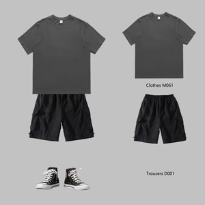 เสื้อยืดผ้าฝ้ายผู้ชายคุณภาพสูง, เสื้อยืดธรรมดา240gsm ผู้หญิงน้ำหนักมากเสื้อยืดเรียบง่าย - Product Image 2