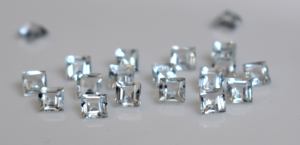 Aigue-marine naturelle de 3mm à facettes-aigue-marine en vrac de qualité AAA - Product Image 3