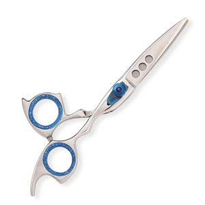 Ciseaux de coupe de cheveux lame extra tranchante ciseaux de salon de coiffure en acier inoxydable allemand avec vis réglable - Product Image 4