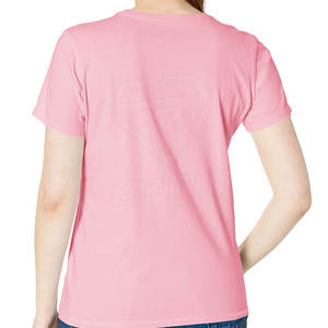 เสื้อยืดคอกลมผู้หญิง ผ้าโพลีเอสเตอร์คอตตอนคุณภาพพรีเมียม แขนสั้นใส่สบายสำหรับฤดูร้อน น้ำหนัก 220 กรัม แห้งเร็ว ระบายอากาศดี เป็นมิตรต่อสิ่งแวดล้อม ทรงยาว - Product Image 3