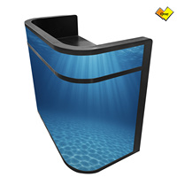 Mesa de Bar Inteligente con Pantalla LED Curva para Recepción, Exhibición de Pósteres, Cabina de DJ, Soporte de Piso, 1 Año de Garantía, Mejor Precio