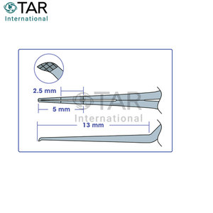 Fórceps de capsulorrexis Puntas dentadas puntiagudas Cirugía oftálmica Catarata Instrumentos médicos microquirúrgicos Fórceps - Product Image 5