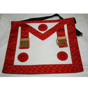 Tablier maçonnique personnalisé Regalia col de broderie maçonnique tabliers de maître de broderie en fil d'or TABLIER 32E DEGRÉ AVEC BRODERIE - Product Image 1