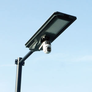 HKV lampu jalan tenaga surya, 800W 1200W luar ruangan IP65 tahan air terintegrasi semua dalam satu dan 4G atau WIFI Kamera <span class=keywords><strong>CCTV</strong></span> ganda - Product Image 2