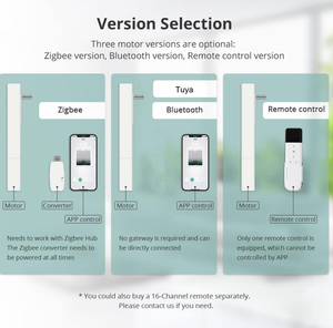 Volets en PVC et en bois motorisés à commande à distance ou par application Tuya pour fenêtres, volets intérieurs, volets de jardin - Product Image 3