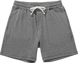 Men's Lightweight Summer <b>Athletic</b> Cotton Jogger Sweat Shorts Eco-Friendly Quick Dry Breathable Elastic Waist Printed Knee-Length - Product Image 5