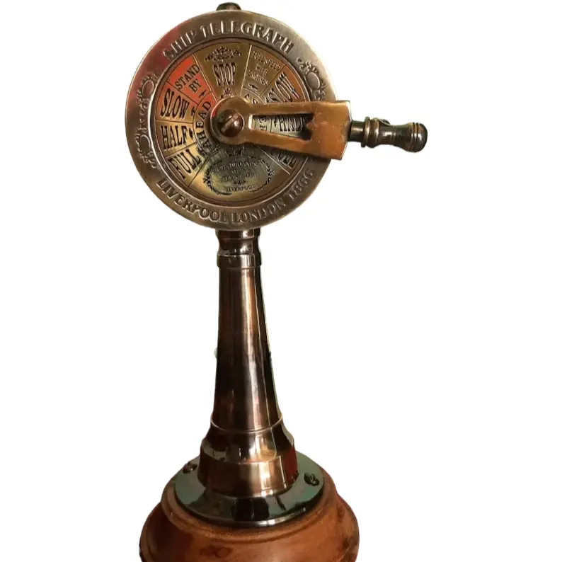 真鍮電信海事船海洋真鍮電信航海デザイナー金属工芸ペンホルダー航海ヴィンテージスタイル電信