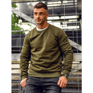 Sweatshirts à col rond pour hommes avec logo personnalisé de haute qualité Sweats à capuche de service OEM avec design haute visibilité - Product Image 1