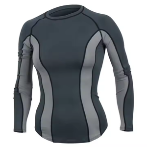 เสื้อแร็ชการ์ดแขนยาวสำหรับผู้ชายเสื้อแร็ชยามแขนยาวสำหรับออกกำลังกายมีสไตล์สำหรับฤดูหนาวกำหนดโลโก้ของคุณเอง - Product Image 1