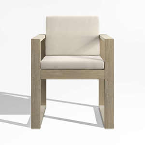 Chaise longue d'extérieur au design moderne en bois pour hôtels villas complexes patios jardins salons - Product Image 6