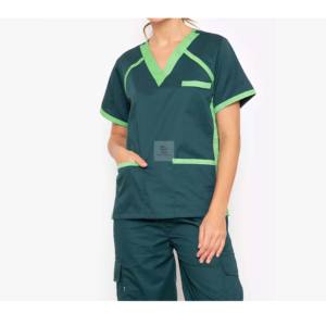 Venta caliente Hospital Uniformes Tops y pantalones de manga corta Clínica Personal Scrubs Uniformes - Product Image 3