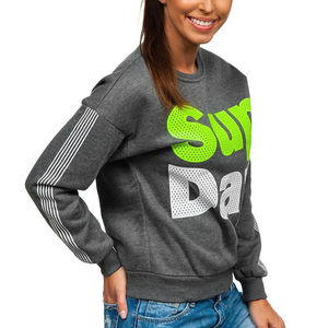 Sudaderas elegantes para mujer, a la moda de gran tamaño Sudadera con capucha, jersey de manga larga, sudadera holgada de algodón para niñas y damas - Product Image 3