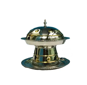 Cuencos de fecha de Metal con acabado dorado de Material de aluminio, el mejor cuenco árabe de alta calidad para servir fechas, suministro del grado más alto - Product Image 4