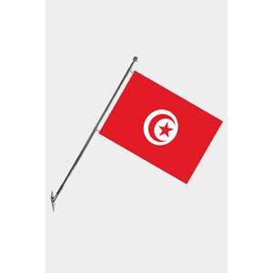 Ensemble de mât de drapeau pour montage mural, design télescopique, drapeaux en polyester, impressions numériques graphiques - Product Image 1