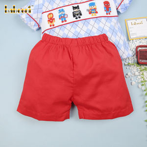 Personnage de dessin animé coloré garçon ensemble vêtements ODM OEM garçons ensembles de vêtements garçons tenues smockées vêtements pour enfants-BB1852 - Product Image 5