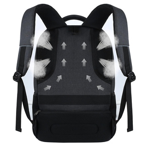 Mochila delgada antirrobo Unisex para viajeros de negocios, Bolsa duradera e impermeable para portátiles, compatible con portátiles y portátiles de 15,6 pulgadas, color negro - Product Image 4