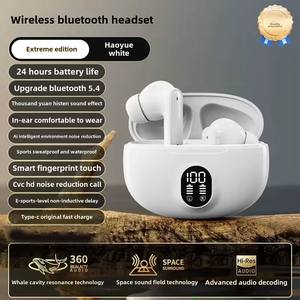 سماعات أذن لاسلكية صغيرة بتصميم عصابة رأس رياضية، صوت ستيريو عالي الدقة، مقاومة للماء، مع مؤشر بطارية رقمي LED وخاصية إلغاء الضوضاء النشطة - Product Image 4