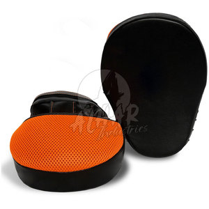 La mejor calidad de forma curva hecha Thai Muay Taekwondo Boxeo Sparring Focus Hand Shield Mitts para la venta - Product Image 5