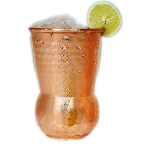 แก้วทองแดงแท้ 100% ขนาด 8 ออนซ์ แบบใช้แล้วทิ้ง เป็นมิตรกับสิ่งแวดล้อม พร้อมลวดลายดอกไม้สลักอย่างลงตัว แก้วทองแดงทำมือเพื่อการบำบัด - Product Image 1