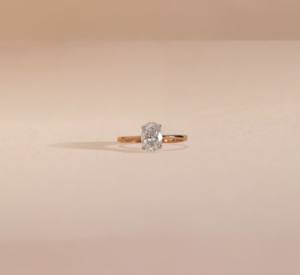 Anillo de Compromiso de Lujo con Diamante Cultivado en Laboratorio de 1CT 2CT, Corte Ovalado Excelente, Color D, Claridad VVS, Oro de 14K, Certificado IGI, para Mujer - Product Image 5