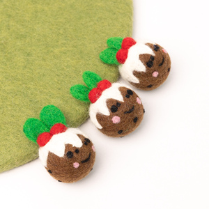 เครื่องประดับตกแต่งต้นคริสต์มาสทำด้วยมือพุดดิ้งสำหรับแขวนเล่นอาหารสำหรับเด็ก - Product Image 5