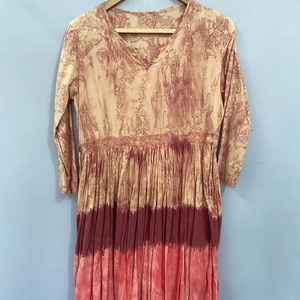 Coton indien fait à la main élégant meilleur prix longue tenue décontractée lavable taille à manches courtes femmes été nouvelle robe usine grande taille - Product Image 1