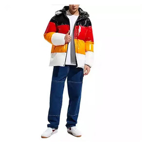 Chaquetas Acolchadas de Lona para Hombre con Cuello Alto y Logotipo Personalizado, Estilo Urbano, Calidad Premium de Pakistán, Moda Sostenible e Impermeable - Product Image 4