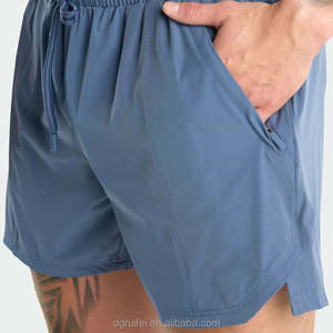 Imprimé personnalisé blanc ultra léger et évacuation de l'humidité gymnwear nylon polyester course athlétique entraînement hommes shorts - Product Image 3