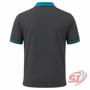 เสื้อโปโลกอล์ฟผู้ชายแบบกำหนดเอง คอเสื้อตัดสี แขนสั้น ปักโลโก้ ผ้าปิเก้ คุณภาพสูง รับผลิตแบบ OEM ODM ขายส่ง - Product Image 2