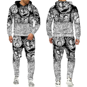 New Zipper Tracksuit <b>Men</b> Set Sporting 2 Pieces Sweatsuit <b>Men</b> Clothes Hoodies <b>Jacket</b> Pants <b>Track</b> Suits Male - Product Image 1