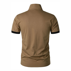 Vêtements décontractés à boutons design homme d'affaires été extérieur nouveau style à manches courtes bonne vente polos polos - Product Image 3
