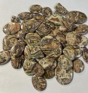 เมล็ดกาแฟธรรมชาติเกรด AAA พลอยแจสเปอร์ผิวเรียบ Cabochon อัญมณีหลวมที่ออกแบบได้เองขนาดน่าทึ่งสำหรับการทำเครื่องประดับ - Product Image 1