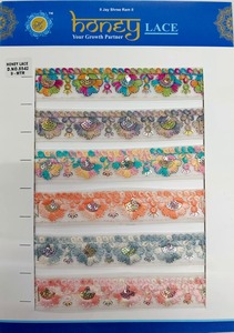 Embellecedor de encaje bordado de color personalizado para diseño de moda y ropa Embellecedor de encaje bordado de color personalizado para moda y ropa - Product Image 2