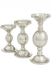 Juego de candelabros de estilo nórdico de calidad superior de 3 fiestas de cumpleaños mesa de eventos soporte de vela de aluminio decorativo de la India - Product Image 6