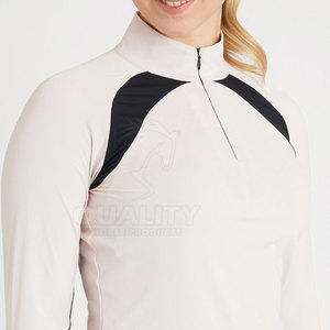 Camiseta de equitación transpirable con logotipo personalizado, camiseta de manga larga para montar a caballo para mujer - Product Image 3