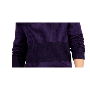 Maglione da Uomo INC International Concepts, Taglia Media, Viola, con Collo a Girocollo Intrecciato, Fornitura ODM, Decorato con Motivi Intarsiati e Lavorazione a Trecce - Product Image 3