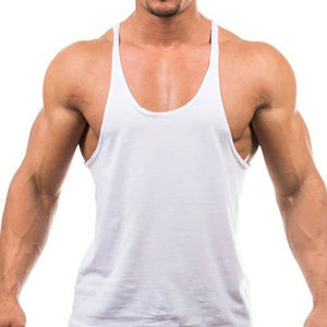 Camisetas sin mangas transpirables para gimnasio, camisetas deportivas para entrenamiento, chalecos atléticos de fitness con logo frontal - Product Image 4