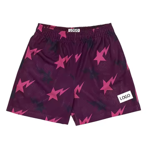 Short de gymnastique d'été en maille personnalisé avec logo OEM pour hommes grande taille taille élastique vêtements de rue Shorts de créateurs polyester uni à sublimation - Product Image 4
