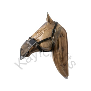 Red anatómica antimoscas para caballos con malla fina y doble velcro que se adhiere a la brida o al cabestro - Product Image 3