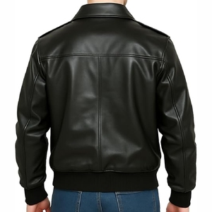 New Design <b>Genuine</b> Leather Jacket for Men Trendy Streetwear Fashion Outerwear Soft Comfortable Casual Wear Leather Jacket - Product Image 5