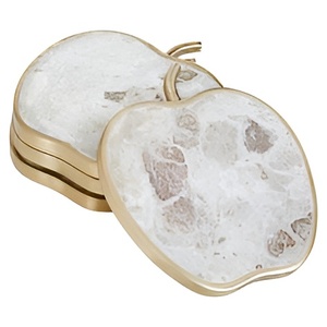 Sous-verres en pierre élégants et modernes Sous-verres en marbre et en agate artisanaux de meilleure qualité Fabricant indien de thé - Product Image 3