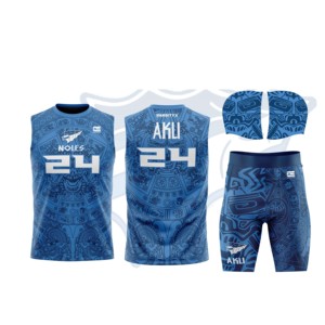 American Style 7v7 Adult Football Compression Set Custom <b>Heat</b>-Transfer Printed Spandex/Polyester Quick Dry Uniforms - Product Image 5
