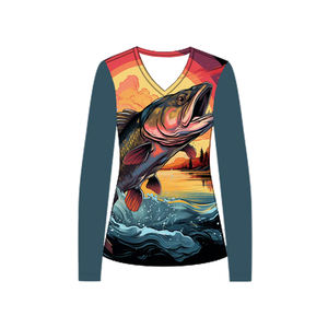 2025 nouveau Logo Anti-UV personnalisé UPF 50 chemises de Performance de pêche à manches longues pour les femmes séchage rapide respirant vêtements de pêche d'été - Product Image 3