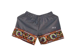 Precio de fábrica pantalón corto bohemio Hippie corto para mujer hecho a mano corto ropa de noche corto playa verano corto - Product Image 4