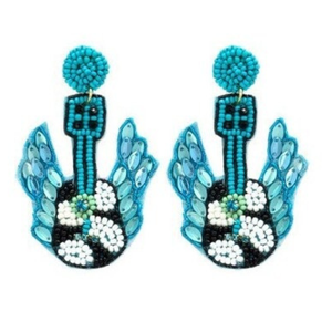 Pendientes personalizados con cuentas de cristal y diamantes de imitación de último estilo Swiftie con pendientes de diseño personalizados a la venta - Product Image 5