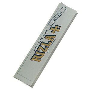 White King Size <b>Rolling</b> Papers 110 x 44 mm Bleached Paper Natural Gum 50 Sheets per <b>Box</b> Manual Roll - Product Image 4