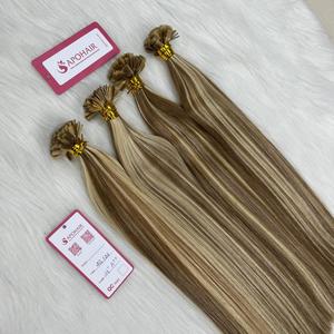 Extensiones de cabello humano natural vietnamita al por mayor, queratina doblemente estirada, cutícula completa alineada, onda natural plana recta - Product Image 4