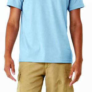 เสื้อยืดคอตตอนถักพิมพ์ลายด้านหน้าแบบเรียบง่าย ผ้าฝ้าย 100% เนื้อนุ่ม ใส่ได้ทั้งชายและหญิง แขนสั้น บริการ OEM แฟชั่นสตรีทแวร์ ขายส่ง - Product Image 3