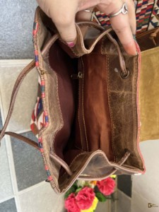 Sac à dos en cuir véritable Jacquard fait à la main en cuir véritable Sac à dos multi-usages Produit en vrac en gros - Product Image 6